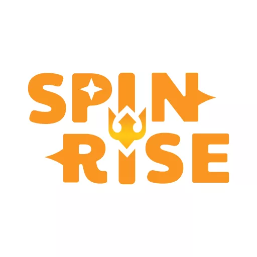 SpinRise dual-color footer logo